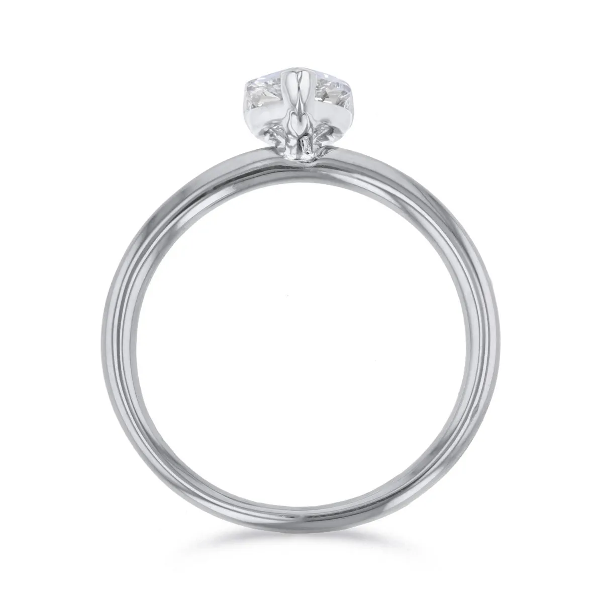 0-35ct Sofia Pear Cut Diamond Solitaire Engagement Ring | Platinum