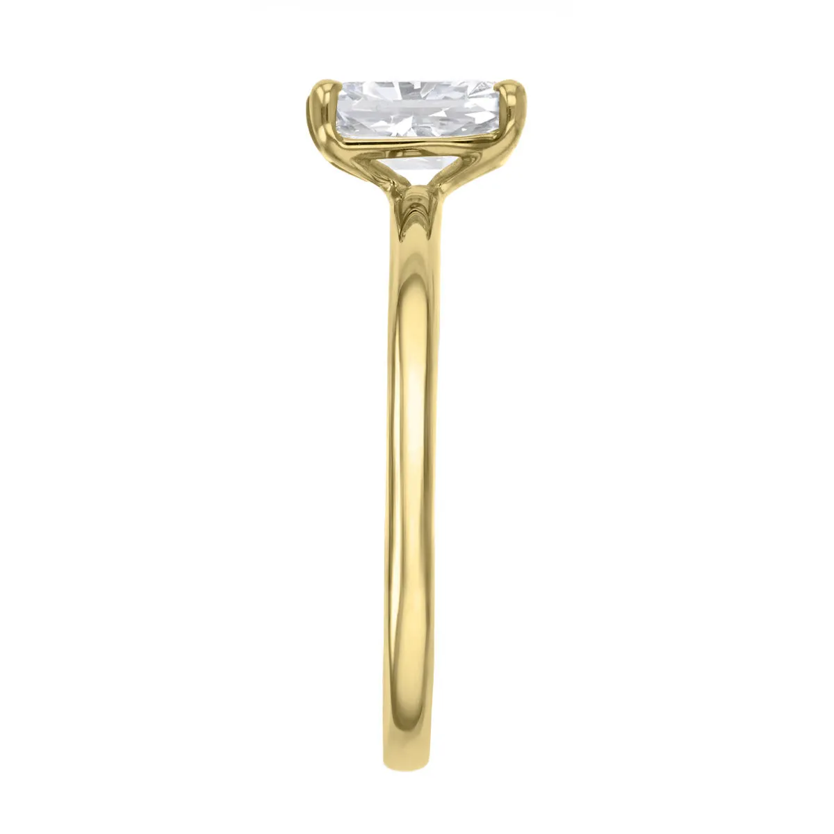 1-00ct Sofia Radiant Cut Diamond Solitaire Engagement Ring | 18ct Yellow Gold