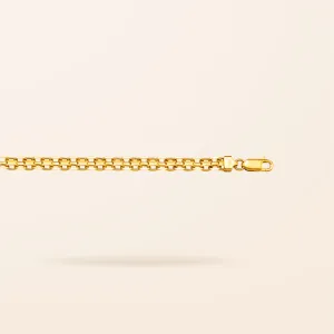 10K Gold Bismark Chain Bracelet