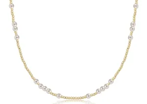 15" Choker Hope Unwritten - Pearl