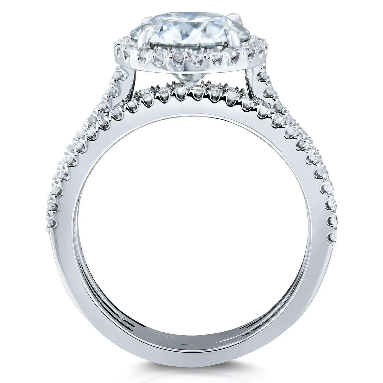 2.4ct Capri Round 3pc Bridal Set