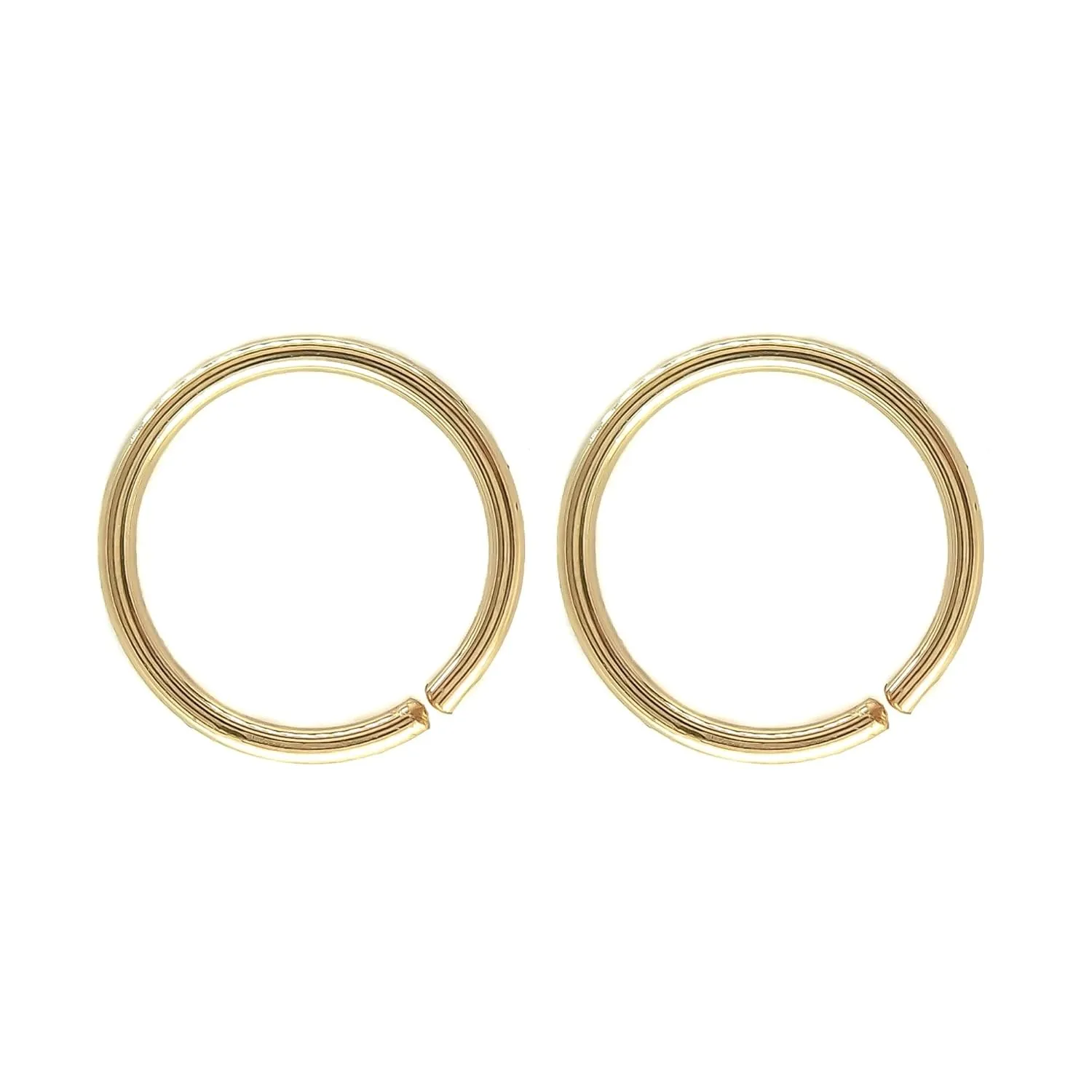 6mm Cartilage Helix Tragus Nose Small Gold Huggie Hoop Earrings for Women,22 Gauge