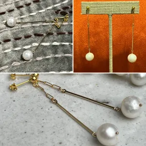 Baroque Pearl Moonbeam Earrings