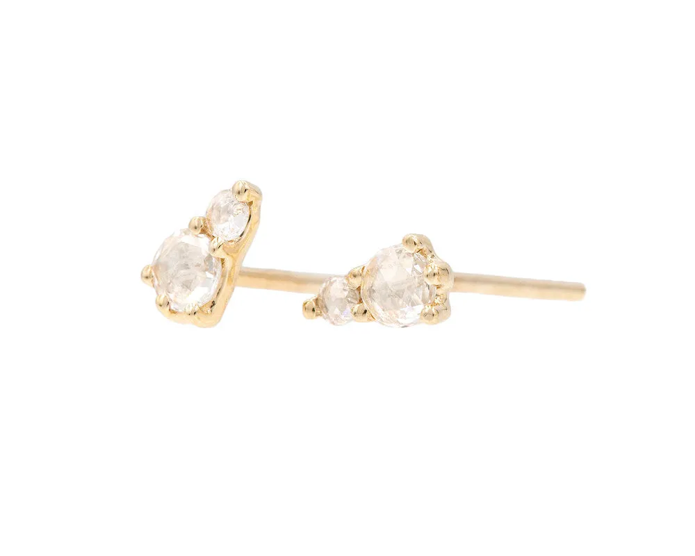 Brea Rose Cut Studs (Ready to Ship)