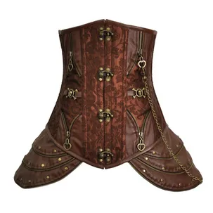 Brown Underbust Steampunk Corset