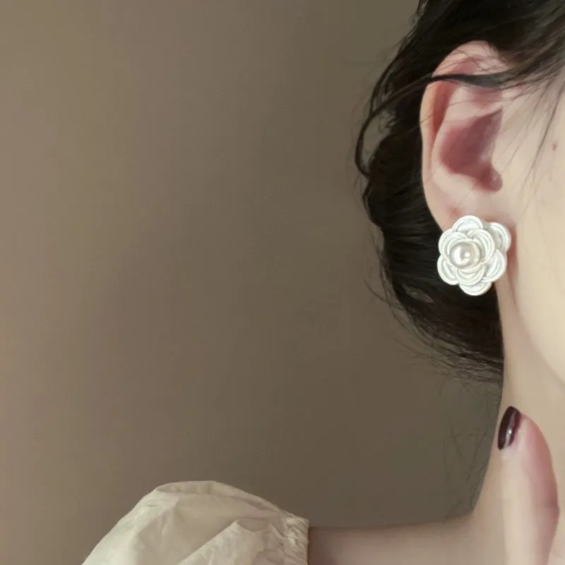 Camellia  French Delicate Earrings