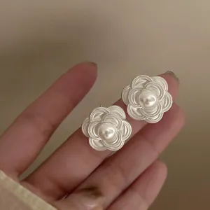 Camellia  French Delicate Earrings