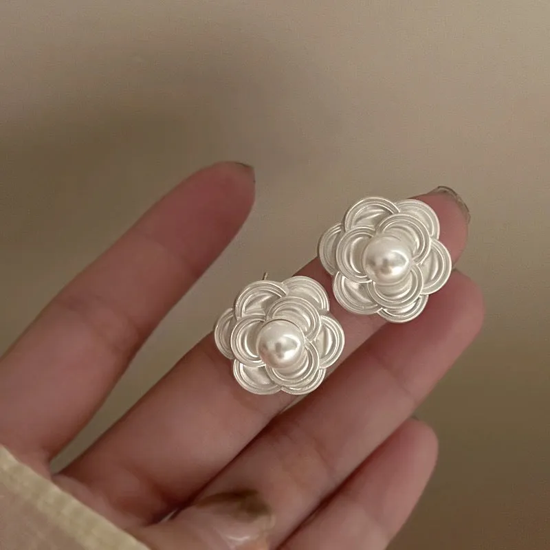 Camellia  French Delicate Earrings