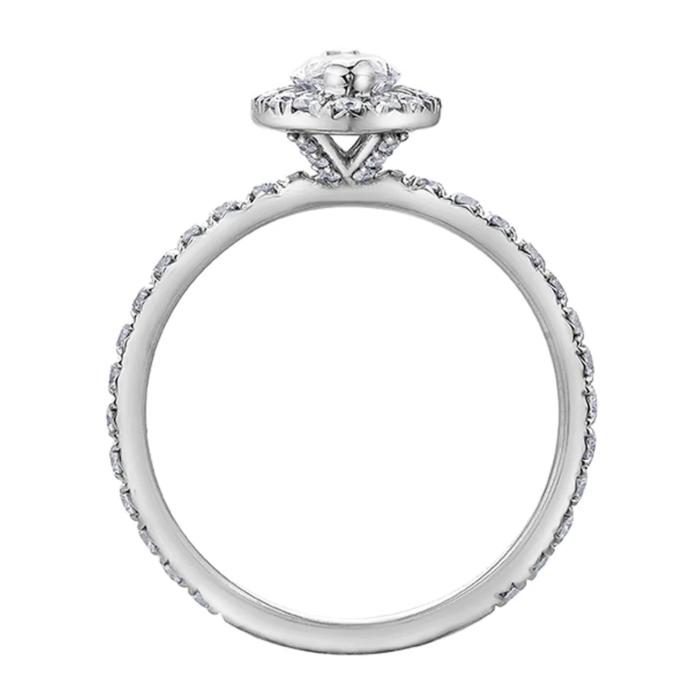 Canadian Marquise Diamond Halo Ring