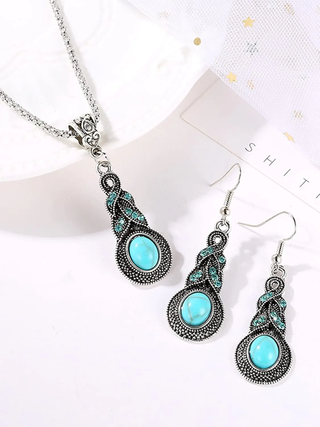 choice of all Western Cowgirl Outfit for Women,Western Jewelry for Women Boho Turquoise Necklace Bracelet Set