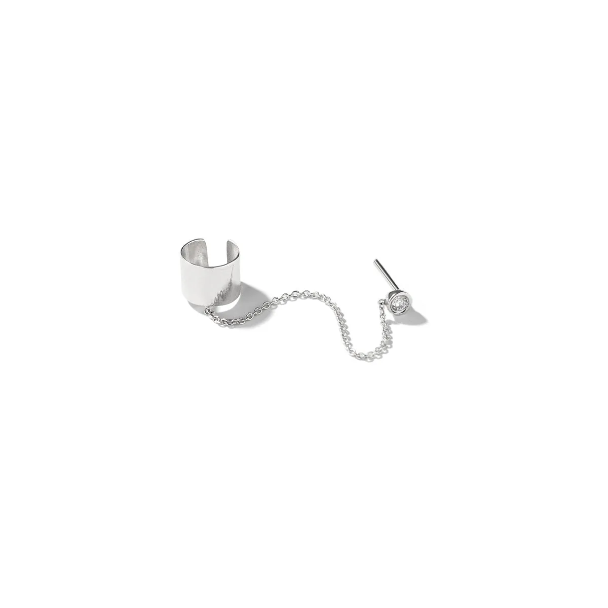 Clip Ear Cuff with Luna chain