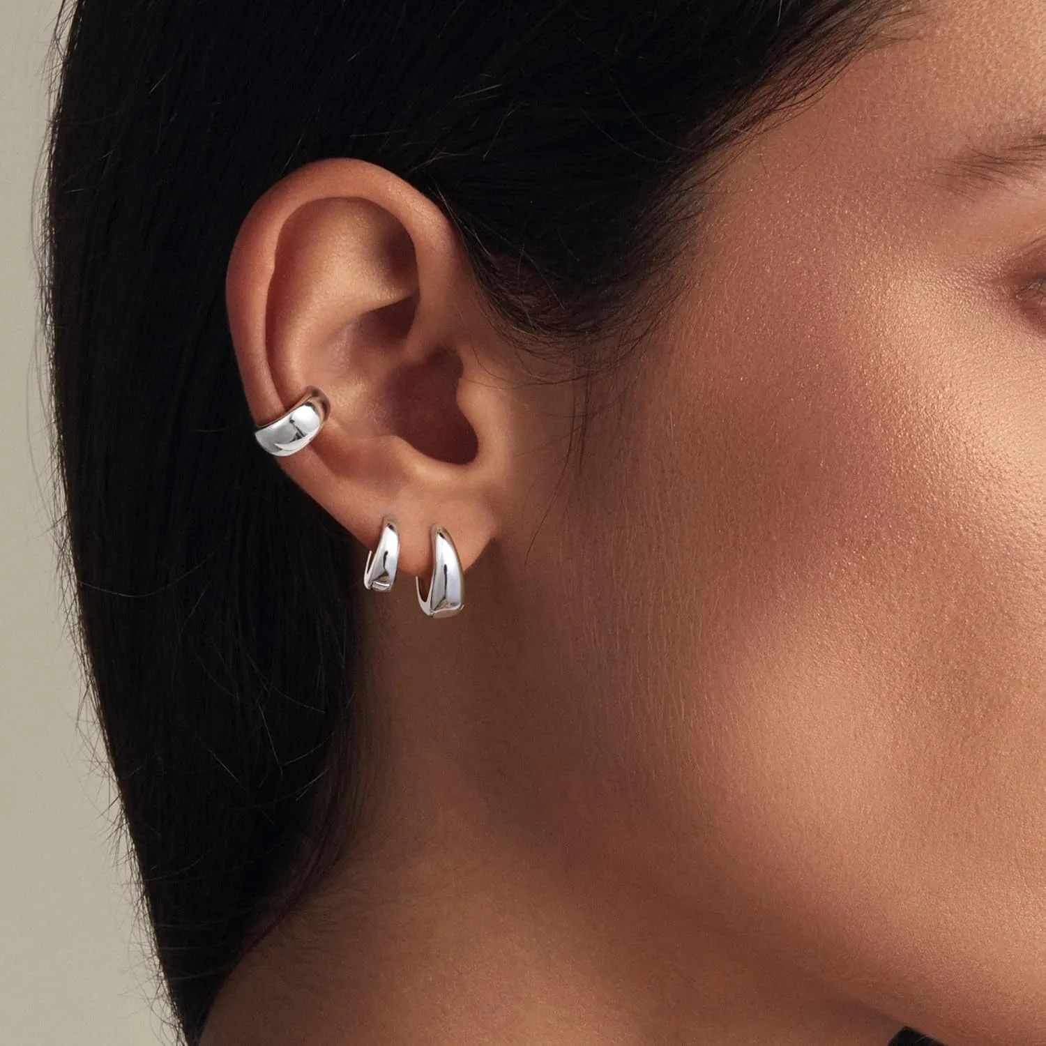 Cubic Zirconia Earrings Studs, Small Hoop Earrings for Women, Chunky Gold Earrings, Stud Earrings for Women, Gold Huggie Earrings for Women, Earring Sets for Multiple Piercing