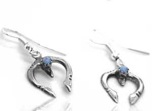 Dainty Naja Turquoise Earrings