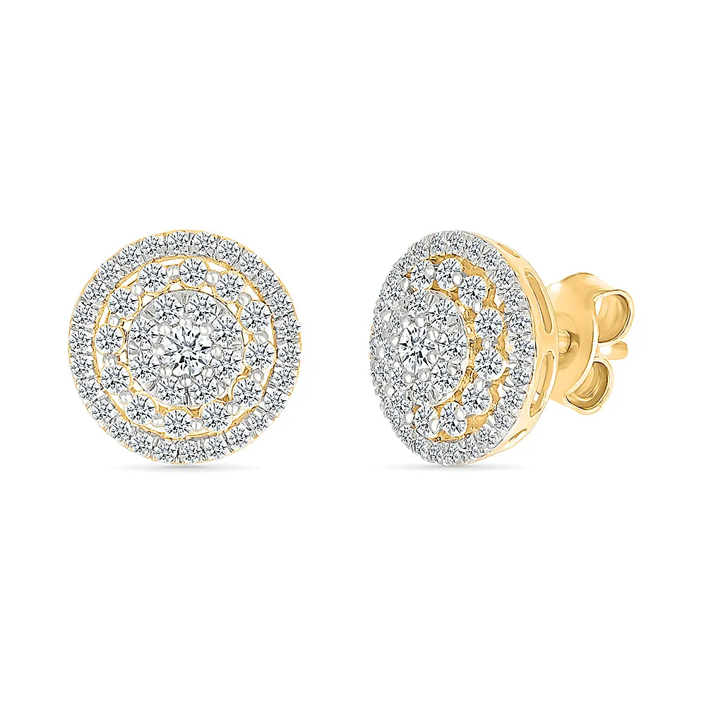 Delicate Diamond Gold & Diamond Studs