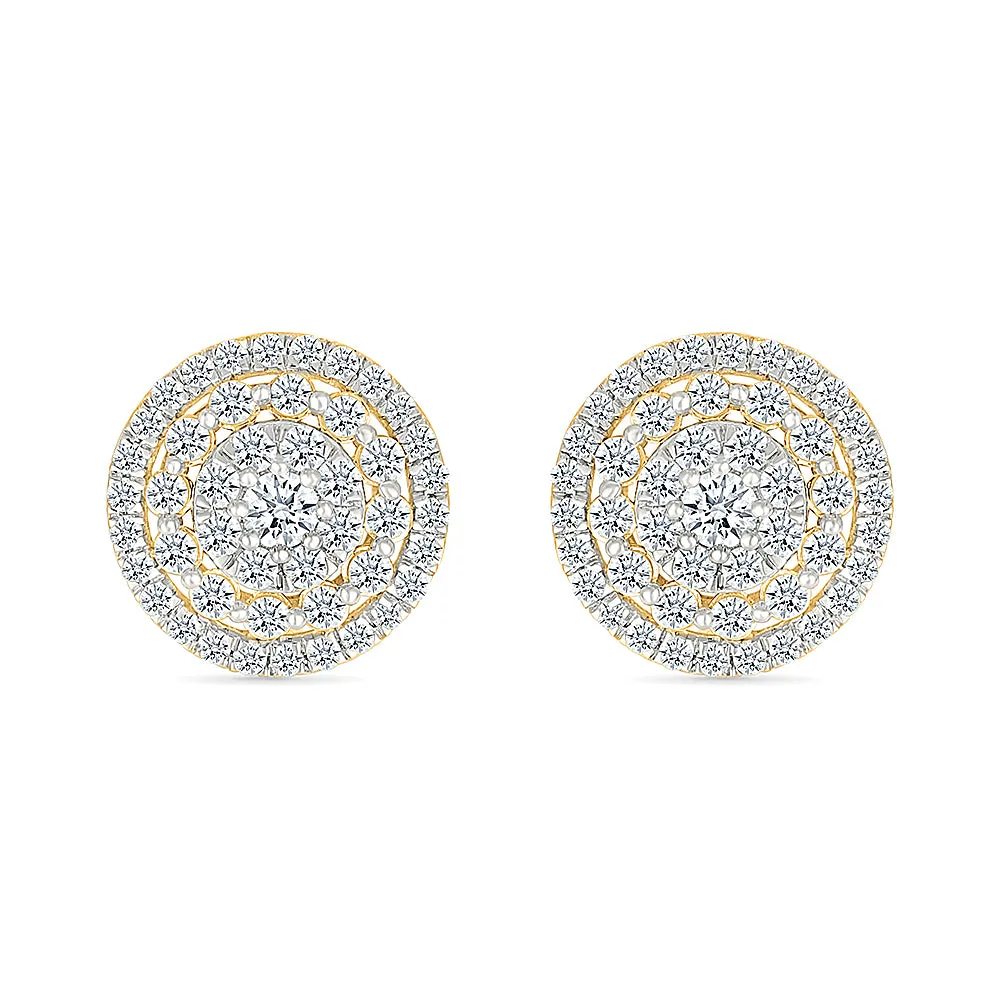 Delicate Diamond Gold & Diamond Studs
