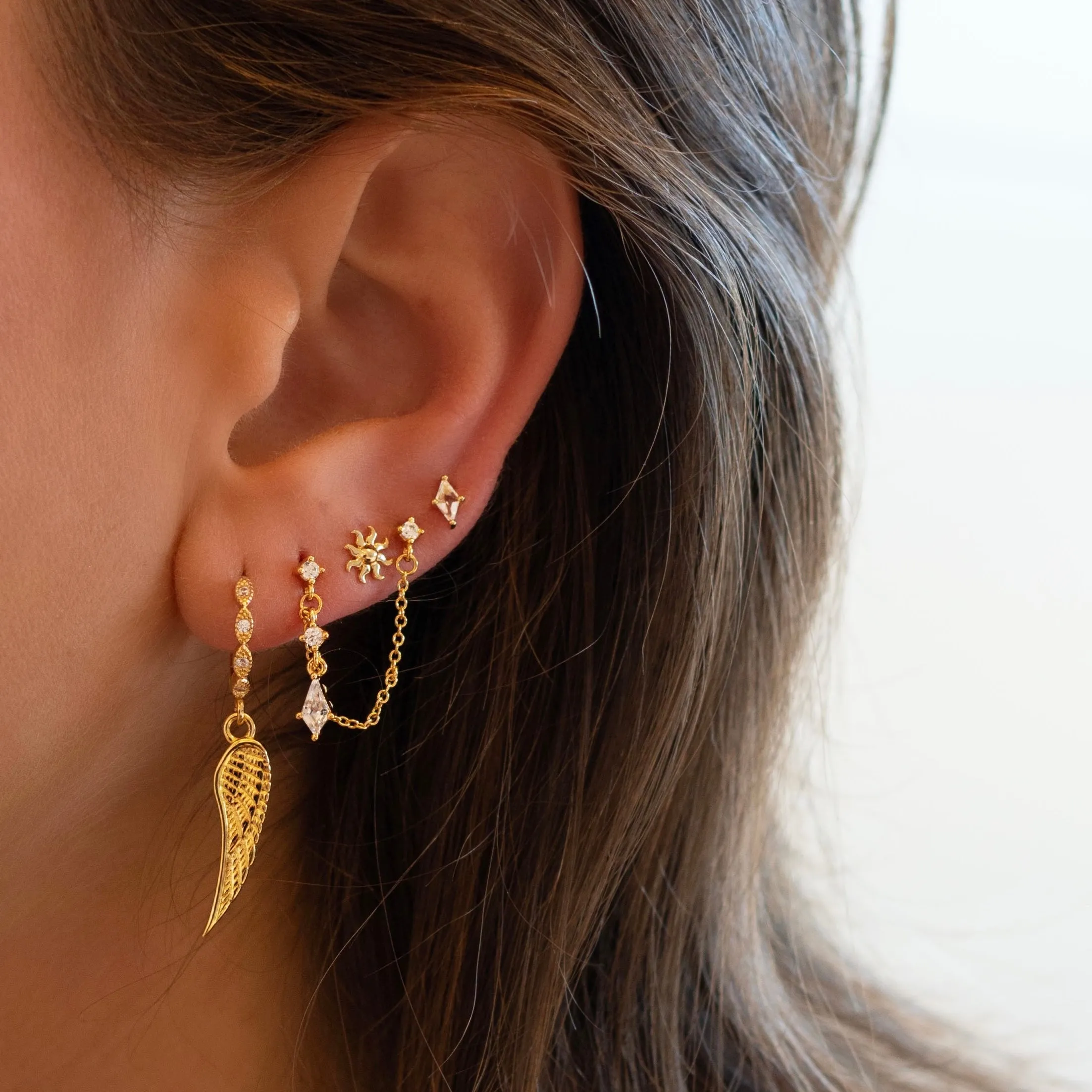 Delicate Diamond Stud