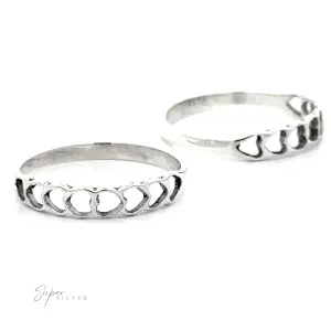 Delicate Heart Cutout Band