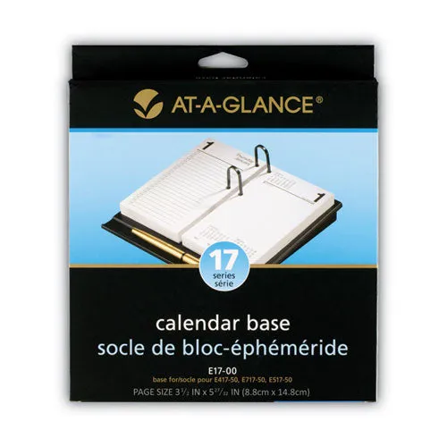 Desk Calendar Base for Loose-Leaf Refill, 3.5 x 6, Black<br>