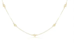 E Newton 15" Choker Simplicity Chain Gold 4mm Gold