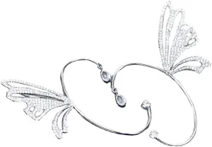 Ear Cuff Earrings For Women No Piercing Pearls Zircon Leaf Butterfly Wings Design Aesthetic Dainty Ear Wrap Ear Hook Crawler Climbers Clip On Cartilage Earrings For