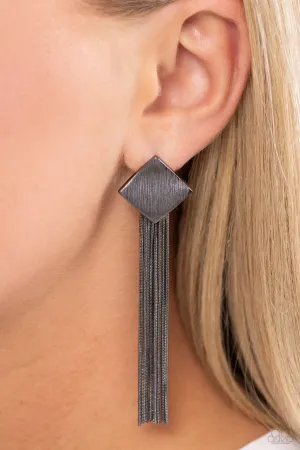 Earrings Experimental Elegance - Black E517