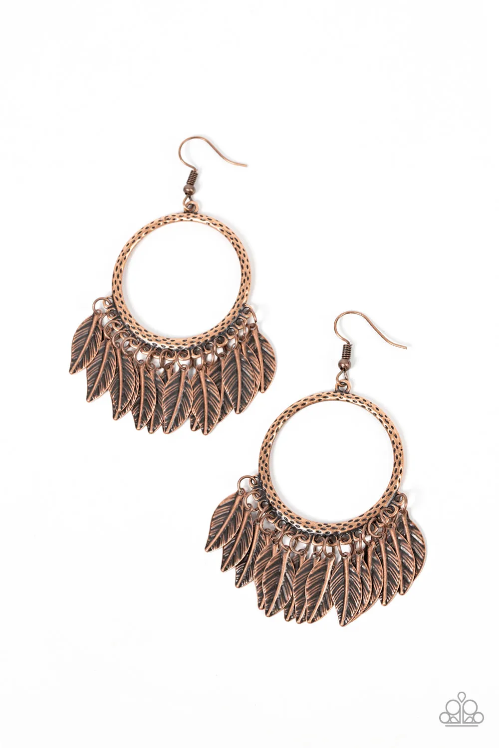 Earrings FOWL Tempered - Copper E390