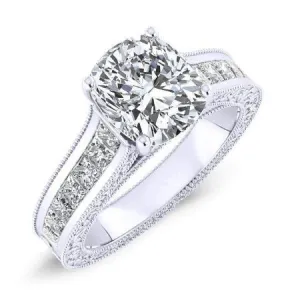 Edelweiss - Cushion Moissanite Engagement Ring