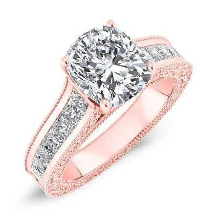 Edelweiss - Cushion Moissanite Engagement Ring