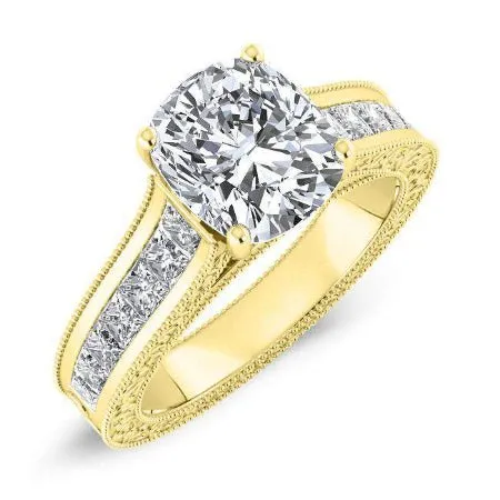 Edelweiss - Cushion Moissanite Engagement Ring