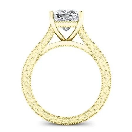 Edelweiss - Cushion Moissanite Engagement Ring