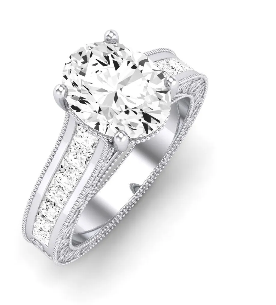 Edelweiss - GIA Natural Oval Diamond Engagement Ring
