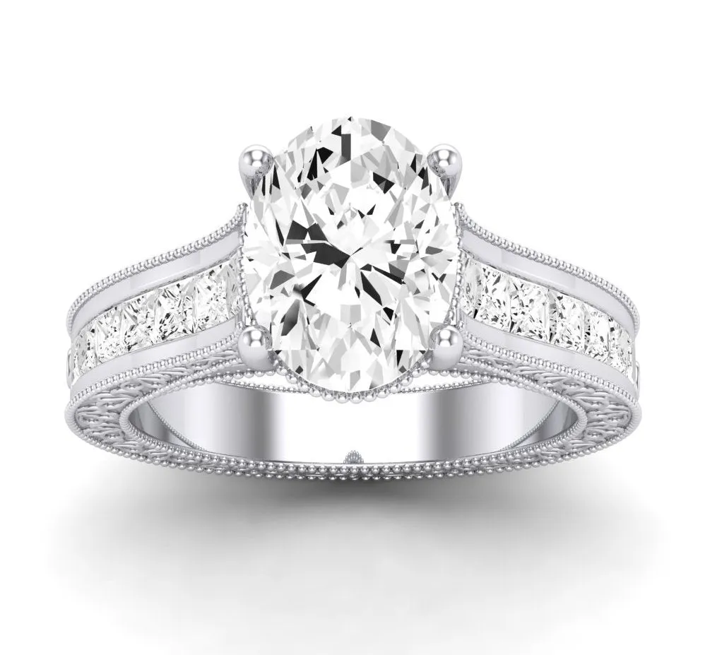 Edelweiss - GIA Natural Oval Diamond Engagement Ring