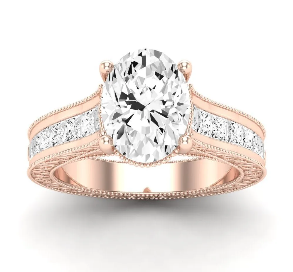 Edelweiss - GIA Natural Oval Diamond Engagement Ring