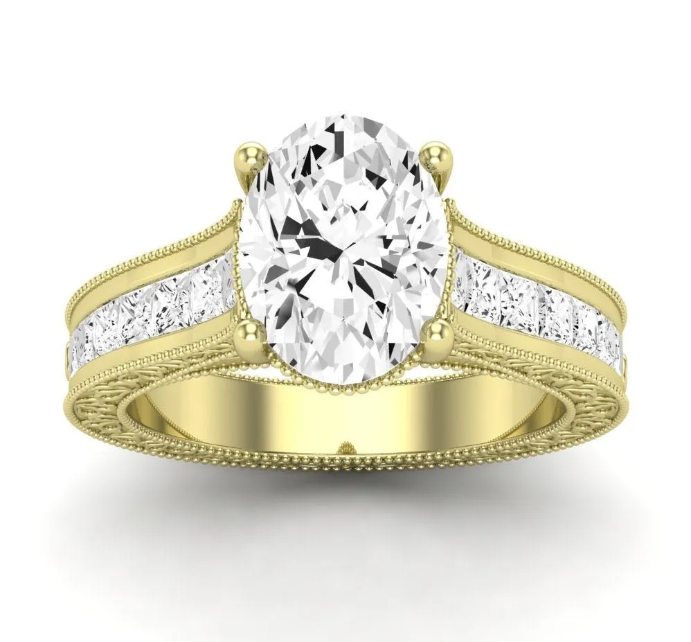 Edelweiss - GIA Natural Oval Diamond Engagement Ring