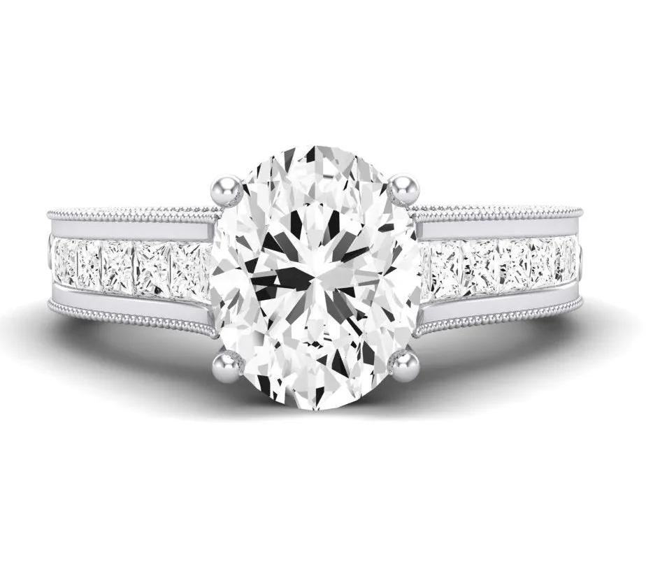 Edelweiss - GIA Natural Oval Diamond Engagement Ring