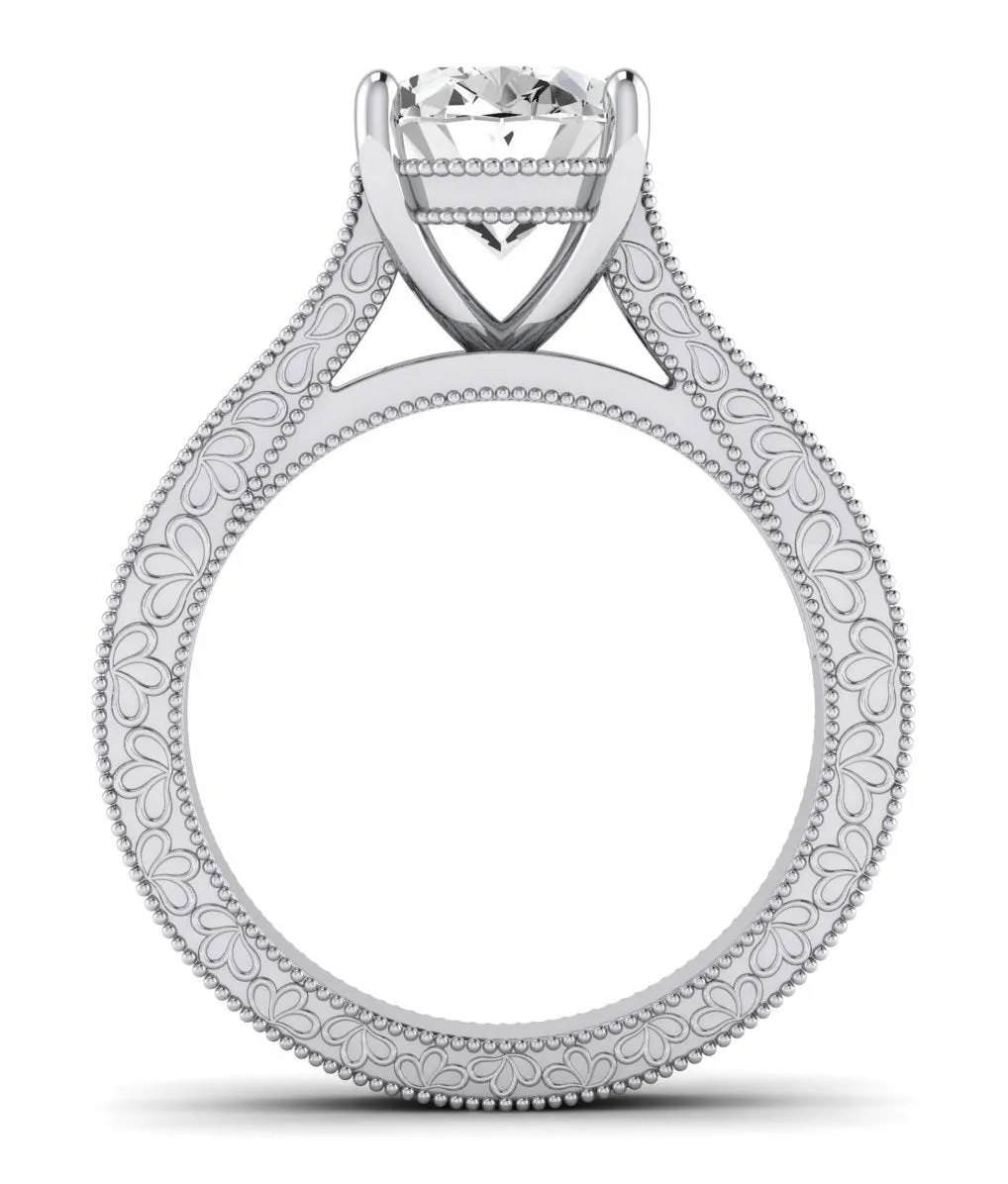 Edelweiss - GIA Natural Oval Diamond Engagement Ring