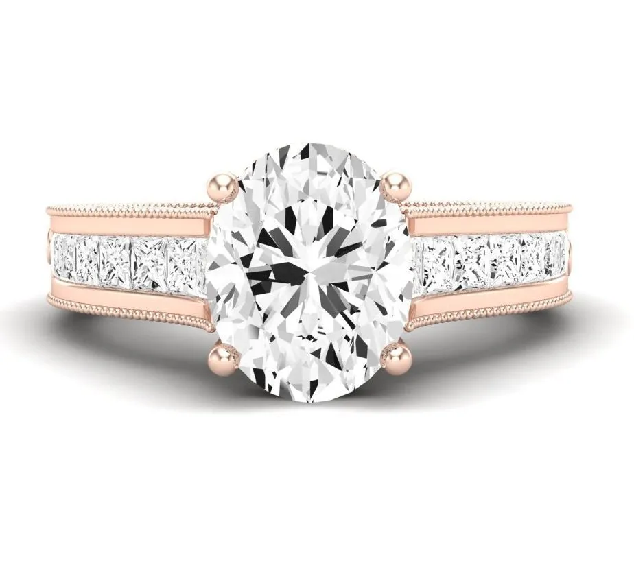 Edelweiss - GIA Natural Oval Diamond Engagement Ring