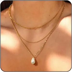 Elegance 11 designs Gold Heart Pendant Necklaces for Women,Dainty Layered Choker Waterproof Necklaces Stack Set for Women Trendy Gold Cute Necklaces Jewelry Gift