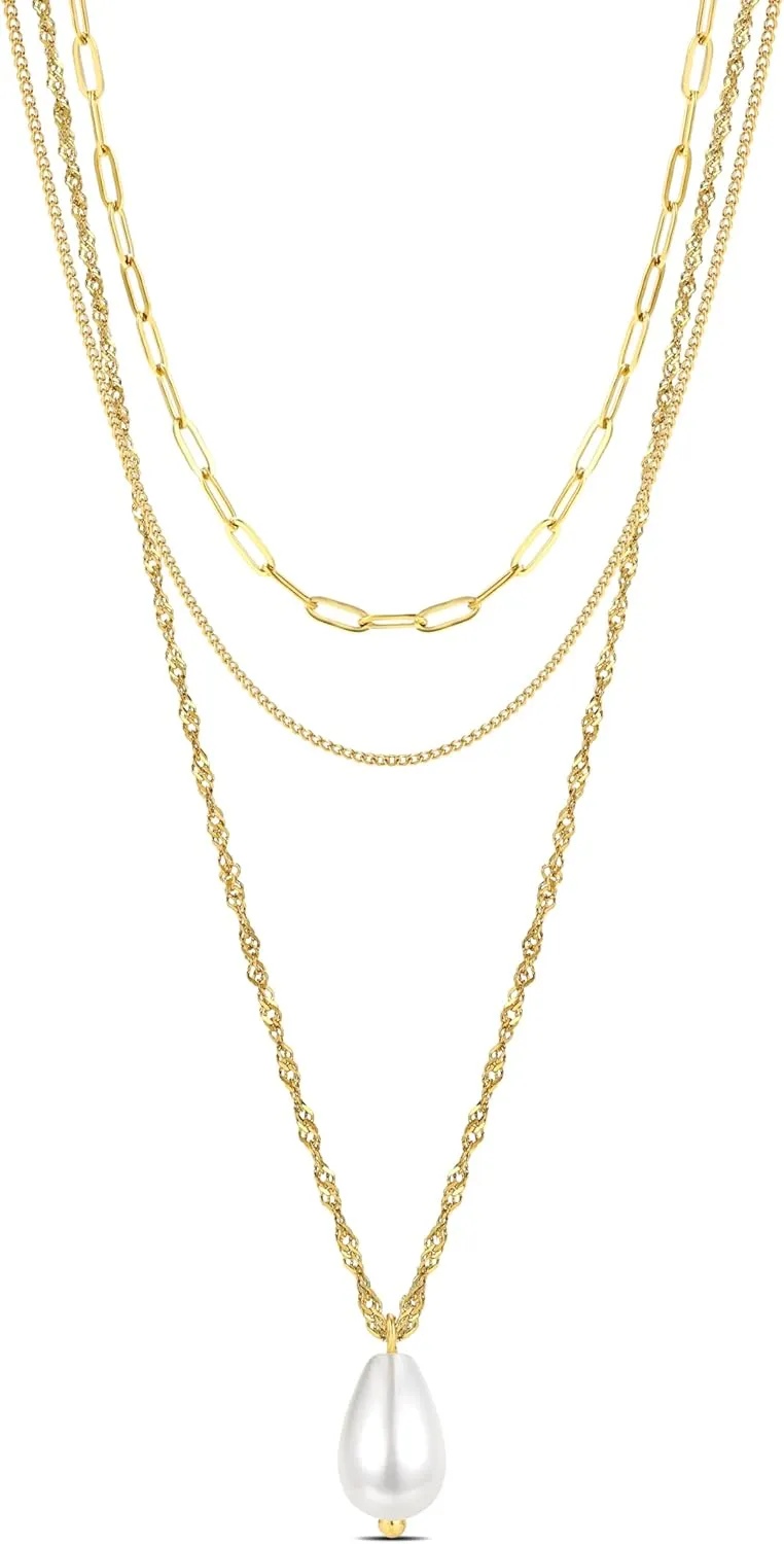 Elegance 11 designs Gold Heart Pendant Necklaces for Women,Dainty Layered Choker Waterproof Necklaces Stack Set for Women Trendy Gold Cute Necklaces Jewelry Gift