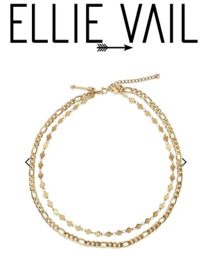 ELLIE VAIL - JAYCE DOUBLE CHAIN NECKLACE