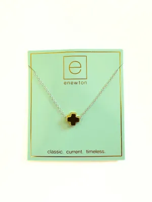 enewton 16" Necklace Sterling Mixed Metal - Signature Gold Cross