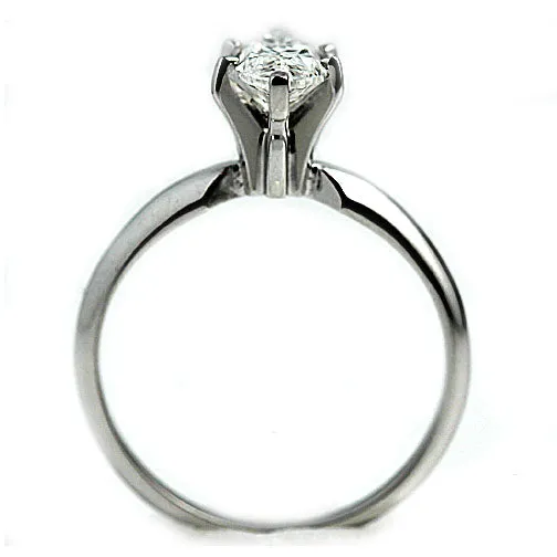 Estate .50 Carat GIA E VS2 Marquis Diamond Ring