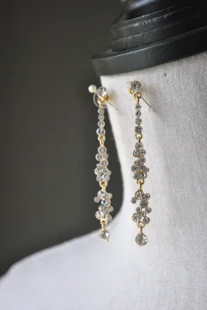 FASHION COLLECTION - CLEAR CRYSTALS ON GOLD DELICATE