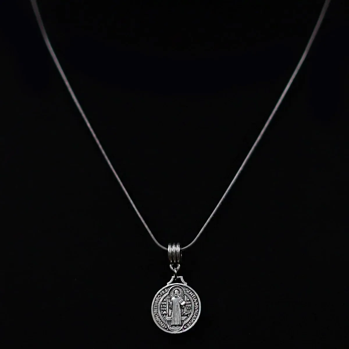 Festo Saint Benedict Medal Pendant with Chain Necklace