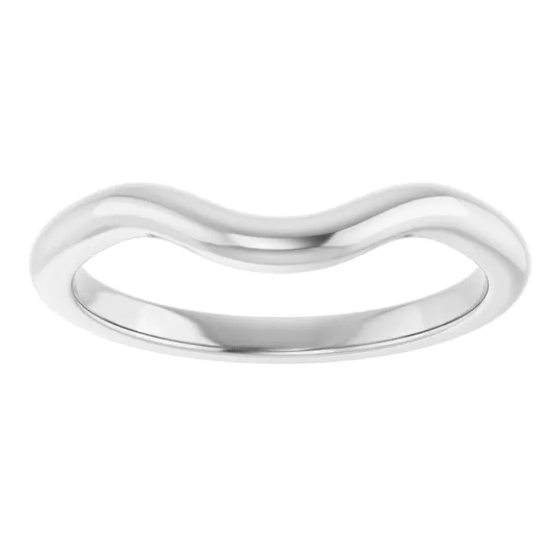 Fitted Contoured Wedding Shadow Band For Hannah Engagement Ring