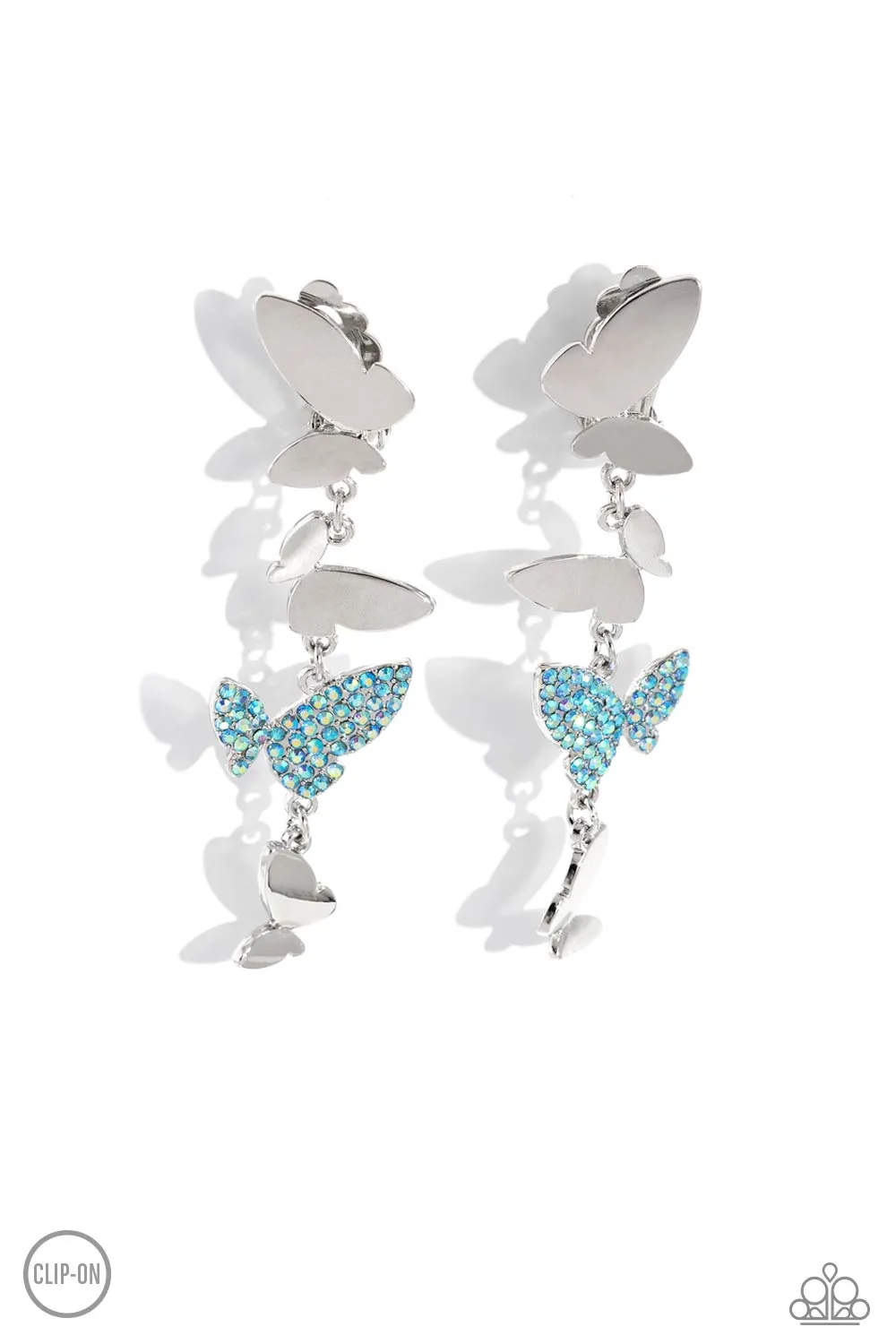 Flying Flashy - Blue Paparazzi Accessories