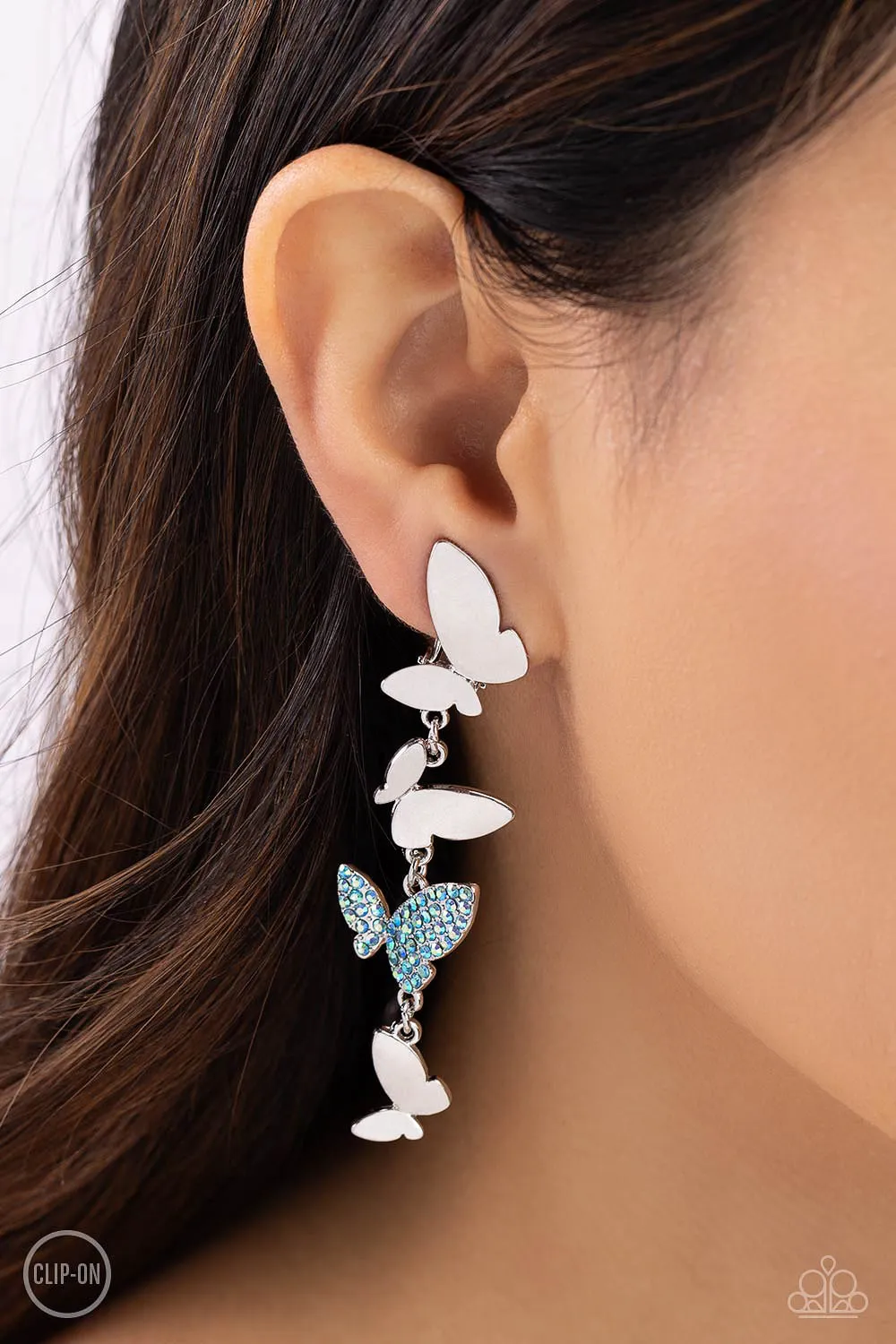 Flying Flashy - Blue Paparazzi Accessories