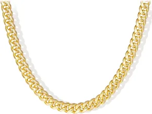 Gold Necklace for Women 14K Dainty Chunky Gold Chain Necklace Coffee Bean Chain Necklaces Trendy Fashion Jewelry