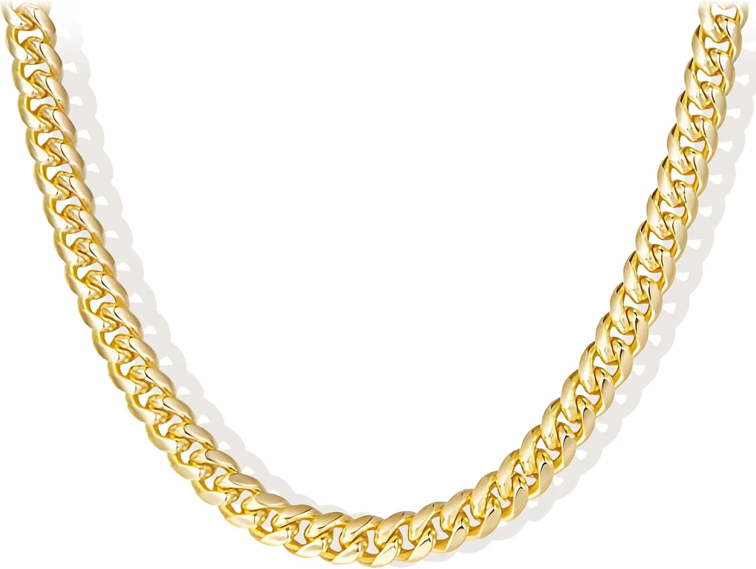 Gold Necklace for Women 14K Dainty Chunky Gold Chain Necklace Coffee Bean Chain Necklaces Trendy Fashion Jewelry