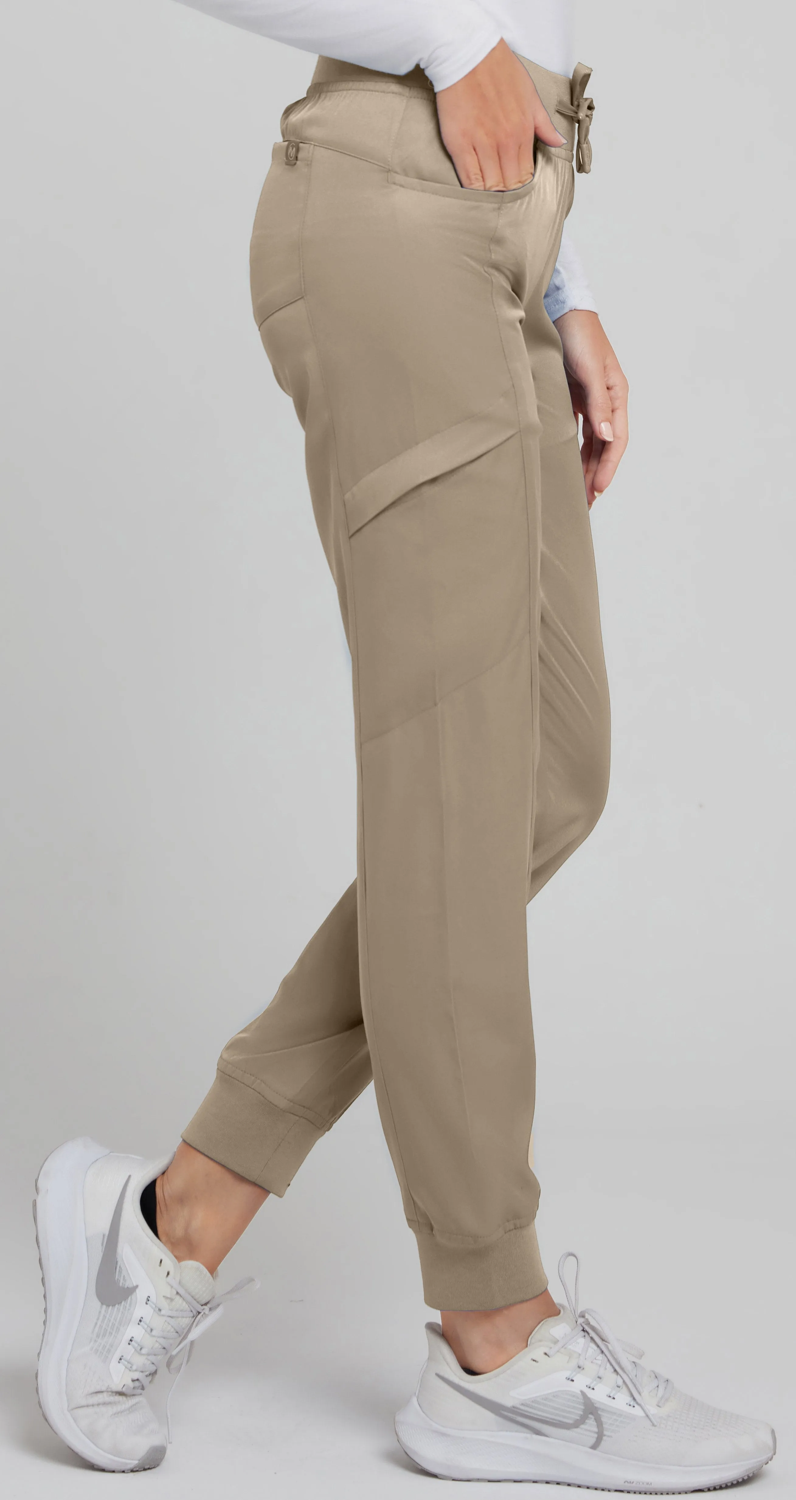 Hannah - Medichic Knit Waist Jogger XXS-5XL / Khaki